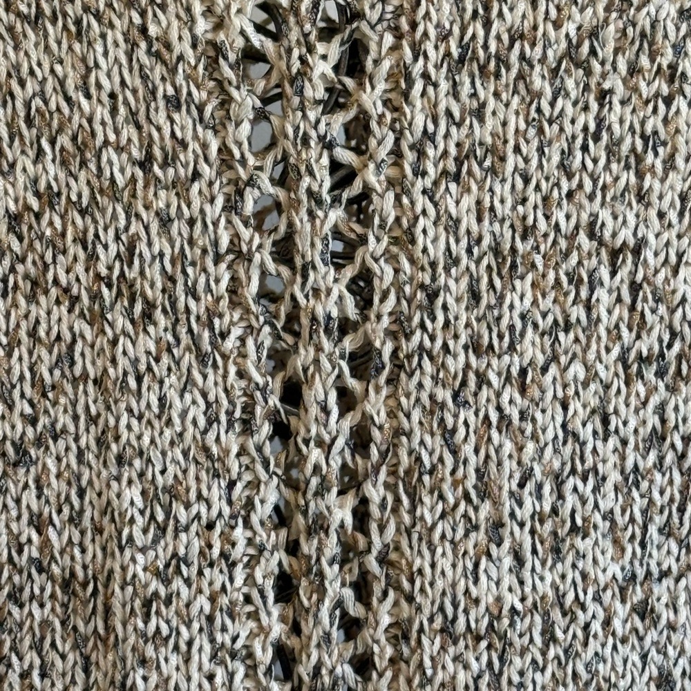 J. Jill marbled open knit sweater. Neutral , BoHo lightweight pullover. S - Picture 7 of 8